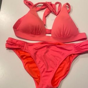 Victoria secret bikini, neon coral